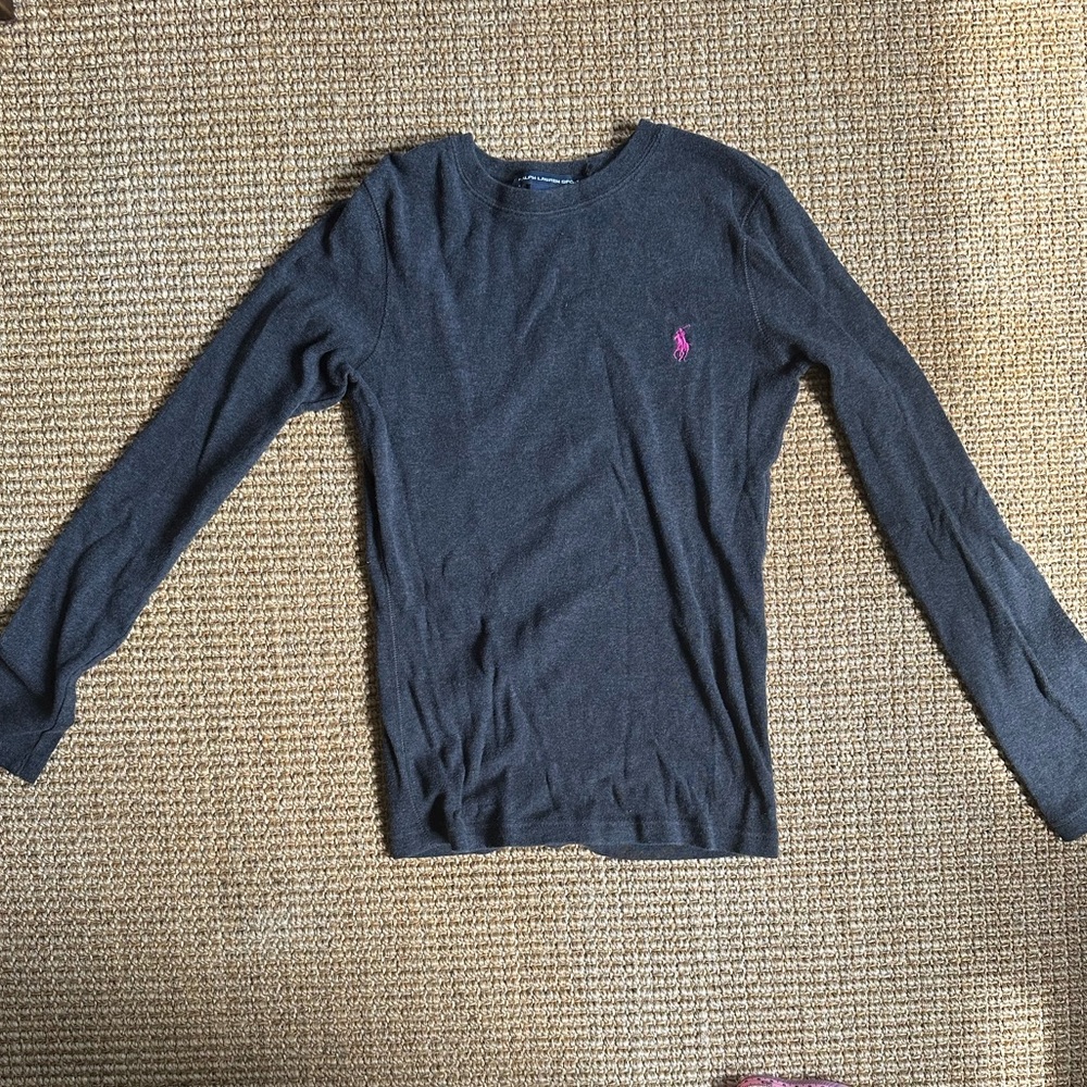 Ralph Lauren Sport dark gray long sleeve t-shirt